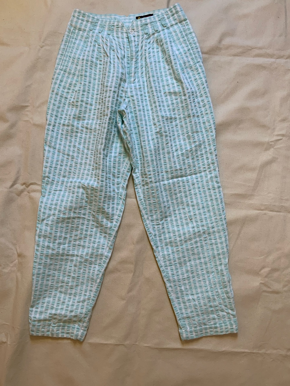 Lizsport Vintage Seersucker Cottons Trousers